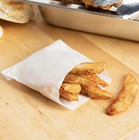 Sac en papier kraft personnalisé pour emballage alimentaire, résistant à la graisse, de qualité alimentaire, écologique, pour snacks, crêpes et tartes à emporter