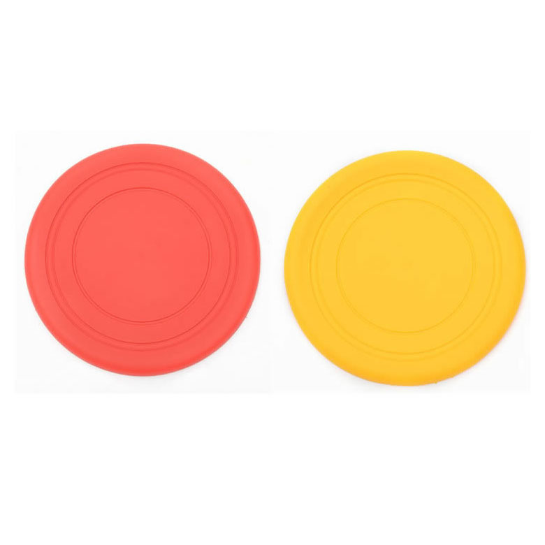 Formation de Chien Frisbee Doux Jeter, Disque Volant Chercher Silicone Dents Jouet Amusant