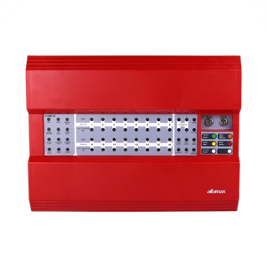 Panneau de commande d'alarme incendie conventionnel Alfamax C-1000 8 zones pour bâtiments de taille moyenne, système de détection d'incendie fiable, indicateur LED - Product Image 1