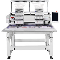 Máquina de Bordar Computarizada MYSEW MJS1202 de Doble Cabezal Dahao A15, 12 Agujas, Recorte Automático, Área de Bordado de 40x50cm, Nueva