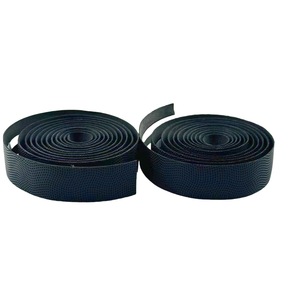 Cinta para manillar de bicicleta Qt de 25,4 mm, color negro, Pueva, para bicicleta de carretera, con tiras adhesivas y tapas de extremo - Product Image 4