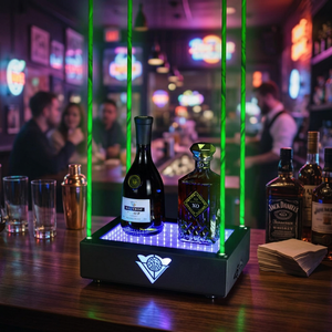 <b>bar</b> Supplies <b>LED</b> Luminous Champagne Holder With Green Laser Abyss <b>Bar</b> KTV Party Lounge Night Club Glowing Wine Base Display Rack - Product Image 4