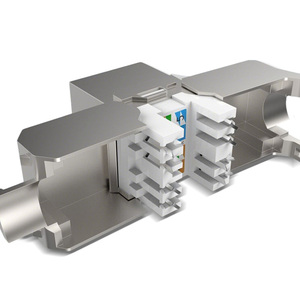 Module adaptateur Keystone RJ45 blindé, compatibilité universelle avec les câbles Ethernet Cat5e/Cat6/Cat6A/Cat7/Cat8 - Product Image 2