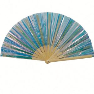 Portable Shining Kungfu Hand <b>Fan</b> 13inch Traditional Folk Art Bamboo <b>Fan</b> Carved Painted for Home Decoration or Business Gift - Product Image 5