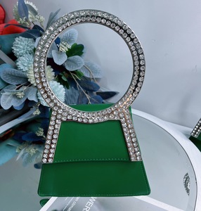Bolso de Noche de Lujo para Mujer, Estilo Candy-Designer, Bolso de Mano para Boda, con Pedrería y Diamantes, Cierre Abierto, Cadena, Nueva Colección de Lujo - Product Image 6