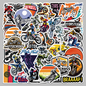 สติกเกอร์ไวนิลกันน้ำลายกราฟฟิตีสำหรับรถมอเตอร์ครอส จำนวน 50 ชิ้น ขายจากโรงงาน |   เคสโทรศัพท์ <span class=keywords><strong>สติ๊กเกอร์</strong></span>ตกแต่งแล็ปท็อป - Product Image 5