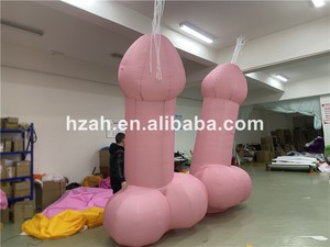 Decorazione per Festa dell'Ultimo Sera, Modello di Pene Rosa Gonfiabile, Palloncino a Forma di Pene Sexy per Pubblicità in Discoteca - Product Image 3
