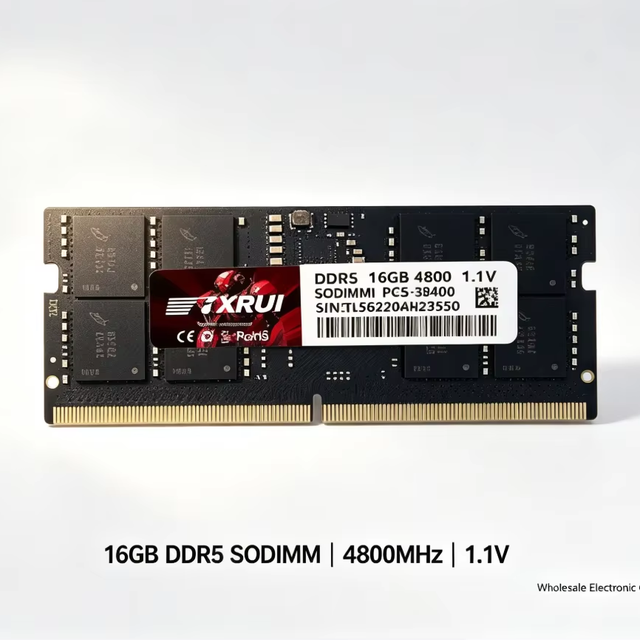 Wholesale Original DDR5 RAM Memory 8GB 16GB 4800/5600MHz Laptop SODIMM in Stock Txrui/OEM Brand in Stock