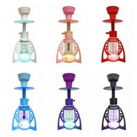 2024 nouveautés en alliage d'aluminium ailes papillon forme LED narguilé Shisha Chicha pour accessoires fumeurs