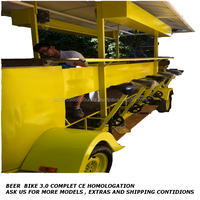 Fabricante Español de Bicicletas de Cerveza Móviles, Bicicleta Eléctrica de Pedales para Fiestas, Camión de Comida y Cerveza, Carrito de Bebidas para Viajes