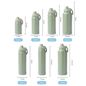 Bouteille isotherme portable d'extérieur, gourde créative avec anneau de transport, couvercle à ventouse magnétique et support pour téléphone portable - Product Image 6
