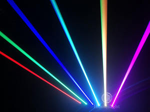 Barre laser à tête de ciel de couleur rouge à 6 <span class=keywords><strong>yeux</strong></span> DMX512 Mini faisceau de lumière laser - Product Image 5