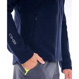 LUKLA Sweat à capuche homme en laine écologique Gris clair Motif solide avec fermeture éclair sérigraphié Coupe-vent et anti-rétrécissement Taille XL - Product Image 3