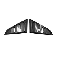 Convient pour la modification et la mise à niveau de la Ford Mustang 2024 Fenêtre triangulaire en fibre de carbone avec évents latéraux attachés
