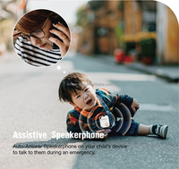 Traceur GPS Eview étanche pour enfants autistes avec interphone bidirectionnel à réponse automatique et bouton SOS, doté de la technologie de géolocalisation