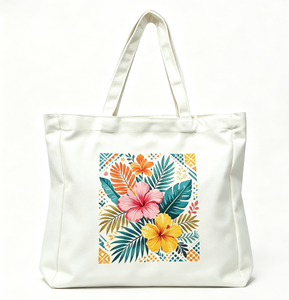 Bolsa de Lona Reciclada con Impresión Digital de Cobertura Total, Diseño Personalizado de Arte de Museo, Bolsa Resistente Cosida para Exposiciones y Ferias - Product Image 6