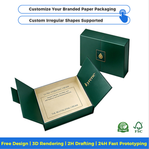 Boîte cadeau à double porte avec fermeture magnétique personnalisée, boîte en <span class=keywords><strong>papier</strong></span> de luxe pour bijoux et accessoires - Product Image 3