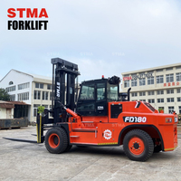 Chariot élévateur à fourche STMA Big Fork Lift 18 tonnes 18T, robuste, à moteur thermique, pour la logistique et le levage de conteneurs portuaires