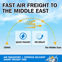 Fret aérien Chine vers Arabie Saoudite, Émirats arabes unis, Qatar, agent d'expédition express DDP porte à porte