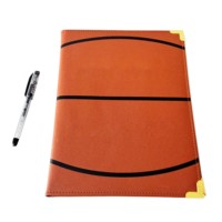 Porte-documents de CV, organiseur d'entretien, bloc-notes A4 en cuir PU, porte-documents de basketball avec porte-cartes de visite