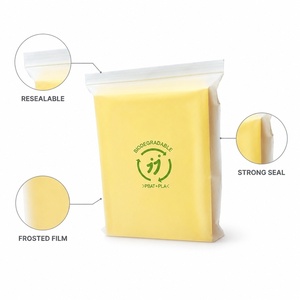 Biodegradable Hotel Amenity Resealable Zipper Pouch Toiletry Toothbrush Slipper Sewing Kit <b>Compostable</b> Hospitality Packaging - Product Image 2