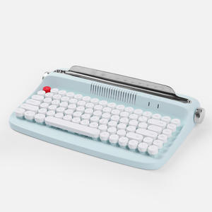 คีย์บอร์ดไร้สายบลูทูธ Actto Retro Round Key Cap สำหรับแท็บเล็ตพีซีและสำนักงาน ภาษาอังกฤษ ดีไซน์ทันสมัย ของขวัญแปลกใหม่ - Product Image 1