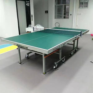 Table de ping-pong Double Fish, panneau vert de 25 mm, pliable, portable, utilisation en intérieur - Product Image 1