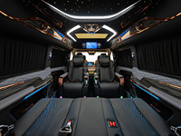 Kit de conversion intérieur VIP complet pour Mercedes Classe V W447, tableau de bord à double écran, sièges capitaine, tables, toit étoilé, OEM