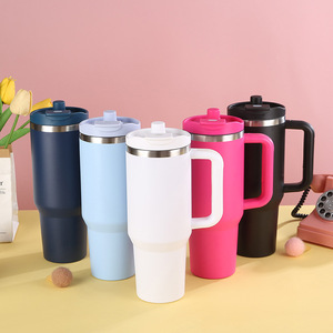 Wholesale 40 oz Vacuum Insulated <strong>Thermos</strong> Custom Travel Cup Stainless Steel Adventure Tumbler With Handle Lid for <strong>stanley</strong> Cup - Product Image 2
