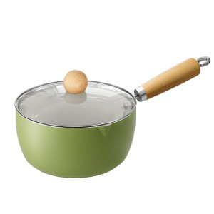 Ceramic Non Stick Milk Pot Single Serving With Lid For Gas And Induction Cookers Eco Friendly Hand Wash Only - Product Image 5