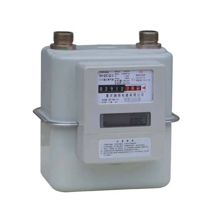 Medidor de gás natural de diafragma g1.6, conexões de lpg para gás