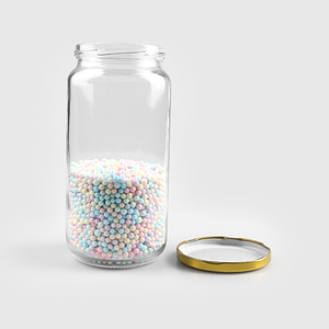 Frascos y contenedores de vidrio de boca ancha para almacenamiento de 980ml, 1000ml, 32oz, alimentos con tapa hermética de almeja - Product Image 2