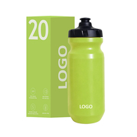 Bouteille d'eau de sport réutilisable et écologique pour cyclisme, 600 ml, avec couvercle, portable, pour extérieur, avec logo