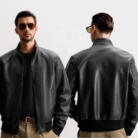Jaket kulit Pu pria anti air, jaket kulit Pu pria, jaket kulit anti angin, ritsleting, jaket anti air, halus, kualitas tinggi