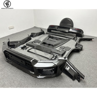 Nouveau kit carrosserie Saive 2019+ en fibre de carbone sèche brillante, tissage sergé, style R, pour Mercedes-Benz Classe G G63 W465, comprenant la calandre principale et les éléments arrière