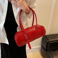 Tas Selempang Wanita Mewah Merk Ternama Resleting Biasa Bahan Kulit PU Tahan Air Lapisan Kulit Asli Model Fashion