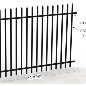 Sicherheit Metall Post Aluminium Panel Fechten Dekorative Draht Garten Zaun