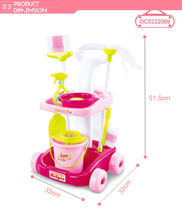 Juegos de escobas y fregonas para niños en edad preescolar, juegos de carritos de limpieza a la venta - Product Image 4