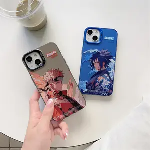 2023 yeni stil Anime Sasuke elektroliz kamera kılıfı serin IMD çift katmanlı baskı kapak Iphone 15 14 13 12 11 Pro Max