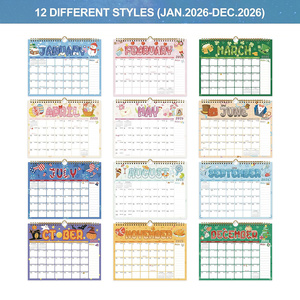 ปฏิทินติดผนังแบบฉีกได้รายเดือน 12 เดือน ปฏิทินแบบสันเกลียว ปฏิทินวางแผนรายเดือน ปฏิทินตั้งโต๊ะแบบฉีกได้รายเดือน - Product Image 4