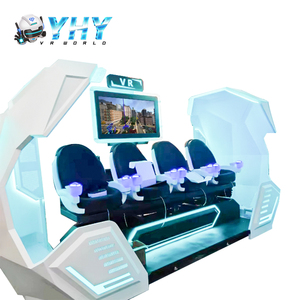 Thiết kế mới trong nhà thương mại thực tế ảo 3 doof chuyển động <span class=keywords><strong>4</strong></span> chỗ tàu vũ trụ 9D VR rạp chiếu phim với màn hình 42 inch - Product Image 1