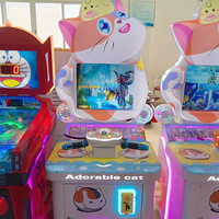 Machine de jeux vidéo d'arcade miniature à monnayeur pour 1 joueur, style flipper, jeu de course automobile pour enfants de 6 ans et plus, jeux d'arcade de combat