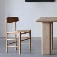 Ins Style Style japonais Commercial café lait thé boutique maison cuisine meubles tissé corde salle à manger chaise en bois