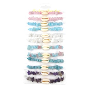Pulsera <span class=keywords><strong>SHEIN</strong></span> Nueva con Conchas de Grava, Estilo Ins, con Ópalo y Amatista, para Amantes de la Playa, para <span class=keywords><strong>Mujer</strong></span> - Product Image 5