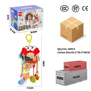 Jouets éducatifs Montessori Zhorya pour bébés, <span class=keywords><strong>cube</strong></span> en <span class=keywords><strong>tissu</strong></span> doux océan, bloc sensoriel en <span class=keywords><strong>tissu</strong></span> pour enfants - Product Image 6