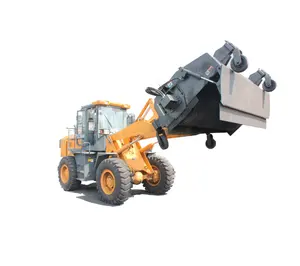 Wheel loader attachment sweeper HCN BM12Loader Broom Sweeper 76" Road Sweeper for Skid Steer Attachments