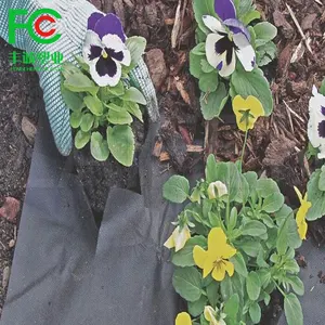 Eco-friendly biodegradabile nero 100% PP spunbond agro textile tessuto non tessuto stabilizzato ai raggi UV del paesaggio del giardino