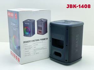 <span class=keywords><strong>JBK</strong></span>-1408 4 inch + <span class=keywords><strong>2</strong></span> inch ngoài trời phổ biến Pro loa siêu trầm 30W DJ karaoke hộp không dây xe đẩy woofer bên hộp mic loa 7.4V - Product Image 4