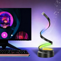 Lampe LED Moderne en Gros, Nouveauté, Mille Couleurs, RGB Intelligente pour Gamers, Contrôle par Télécommande et Application pour Salle de Jeu