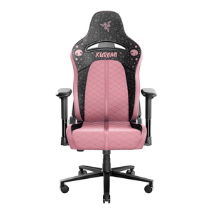 Razer <span class=keywords><strong>Enki</strong></span> X Full Pink Hello Friends Edition Kitty Silla de juegos de arco lumbar incorporada Sillas de gamer de oficina de cuero sintético - Product Image 4